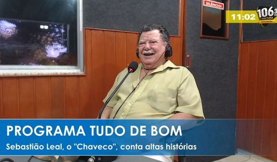 Sebastião Leal, o "Chaveco", em entrevista ao programa Tudo de Bom