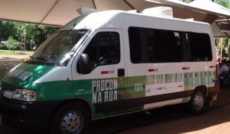 A van do Procon ficará localizada na rua Sunão Miúra, número 71, bairro Santa Terezinha