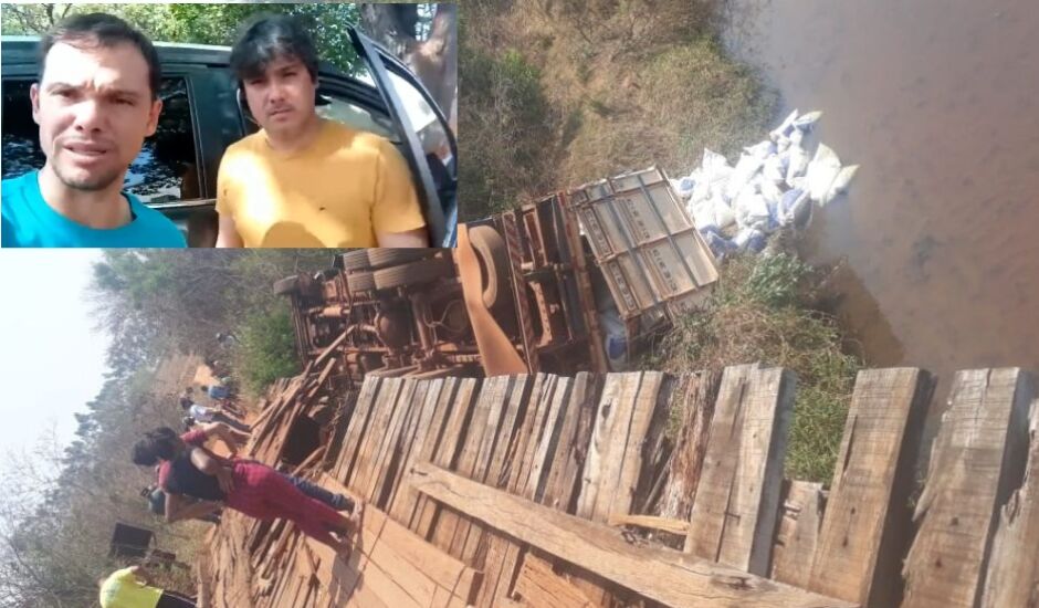 Prefeito grava vídeo em reação a acidente com vítima fatal em desabamento de ponte de madeira em distrito de Paranaíba