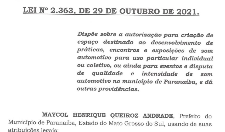 A lei foi sancionada e publicada em Diário Oficial, com a indicação do vereador Fernando Castro