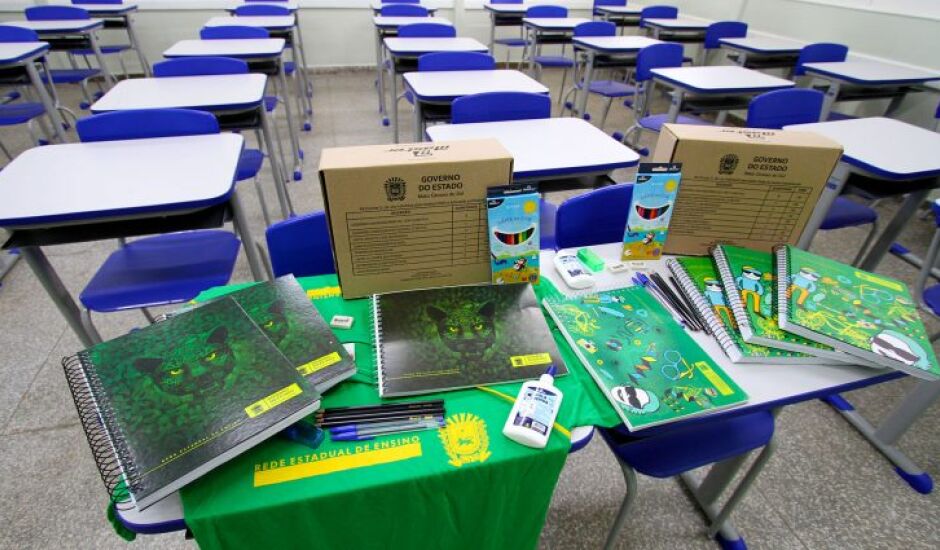 Em 2022, dois tipos de kits serão entregues aos alunos das 347 escolas de Mato Grosso do Sul