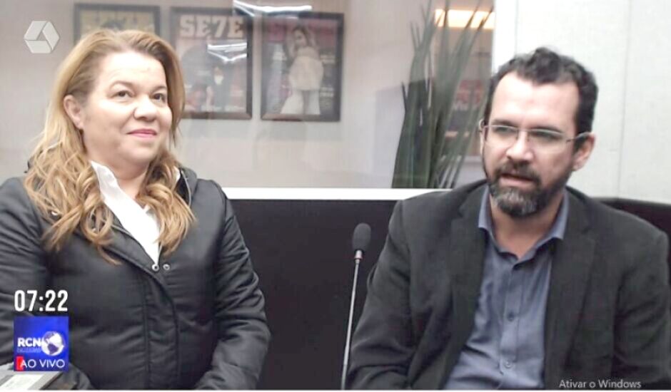 Gisele e Vladimir em entrevista ao RCN Notícias