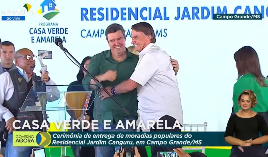 Bolsonaro com o pré- candidato ao governo pelo PSDB, Eduardo Riedel 