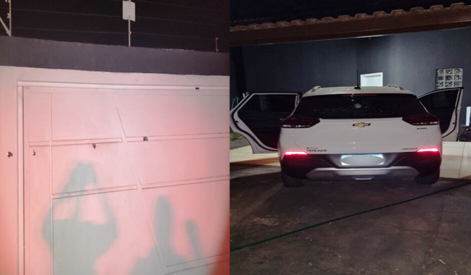 Os tiros atingiram o portão, muro e um carro que estava na garagem, na avenida Rafael de Haro.