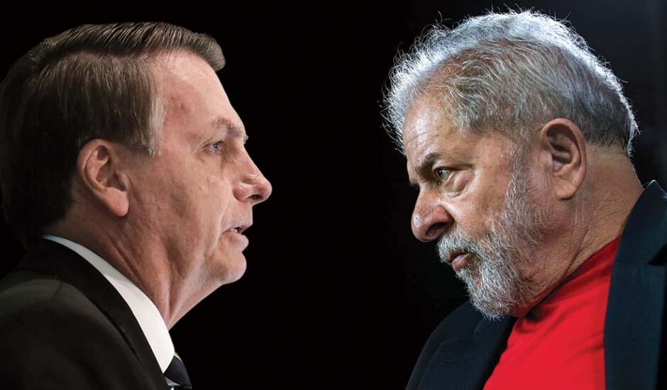 Candidatos à presidente da República, Bolsonaro (PL) e Lula (PT)