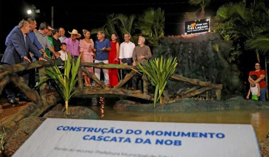 Monumento e revitalização das principais avenidas de Três Lagoas são para incentivar o turismo e lazer. 