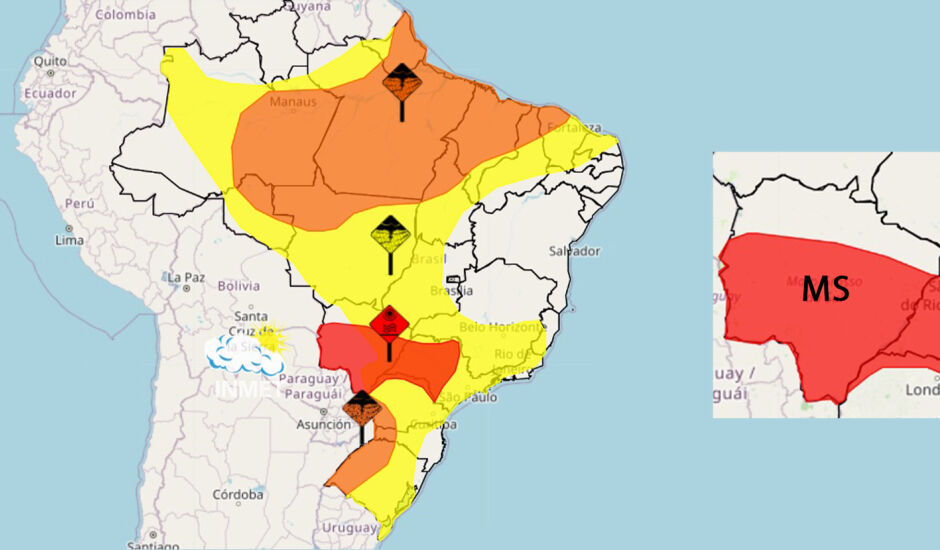Mato Grosso do Sul segue com alerta máximo para onda de calor