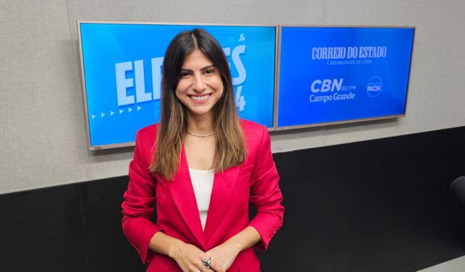 Camila Jara encerrou a rodada de entrevistas com os pré-candidatos à Prefeitura de Campo Grande. 