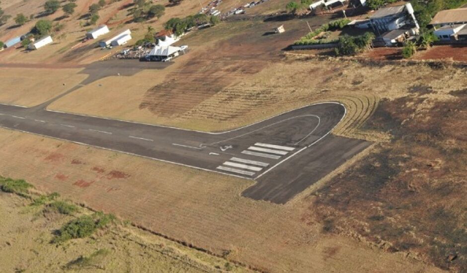 Obras no aeródromo de Paranaíba incluem melhorias na pista, taxiway e pátio de aeronaves