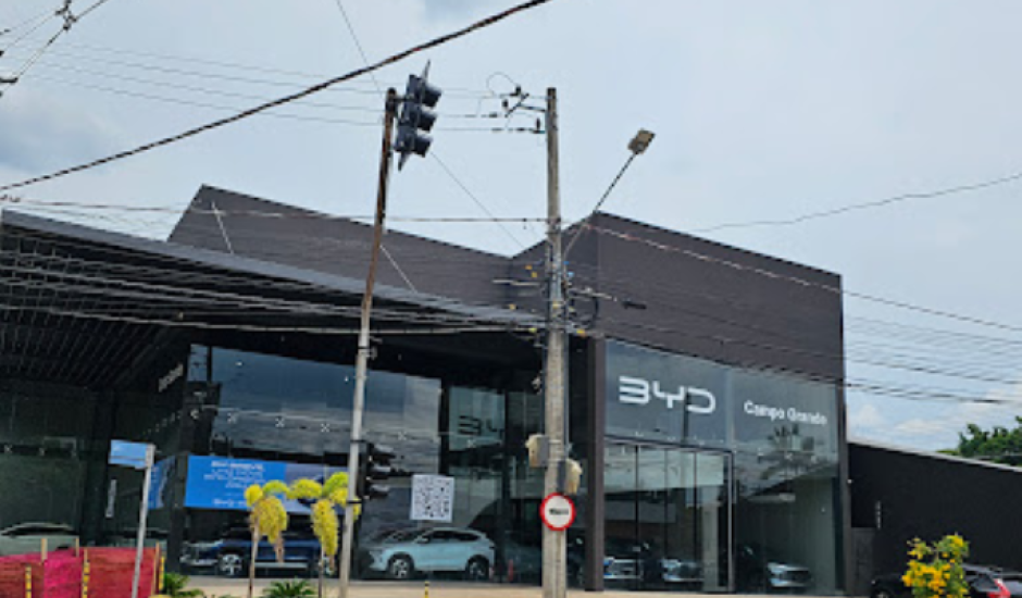 Concessionária da BYD em Campo Grande fica localizada na Avenida Ricardo Brandão, 210