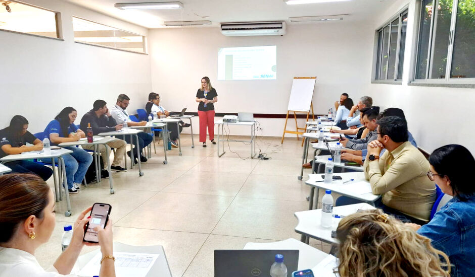 Representantes buscam alternativas durante reunião.