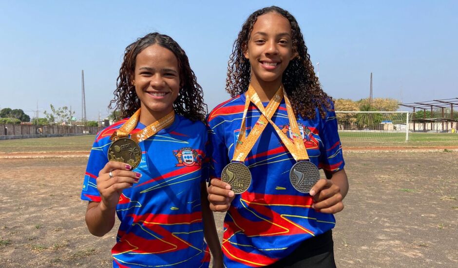 Júlia Rebeca e Maria Eduarda brilharam nos Jogos Escolares Brasileiros em Recife