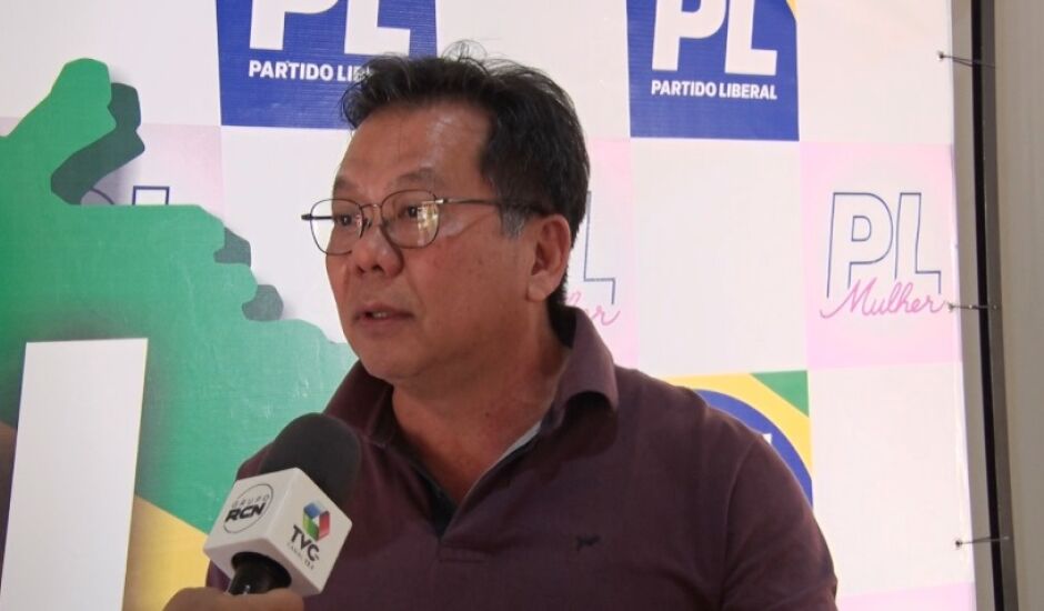 Presidente do Diretório Municipal do PL, Márcio Hirade.