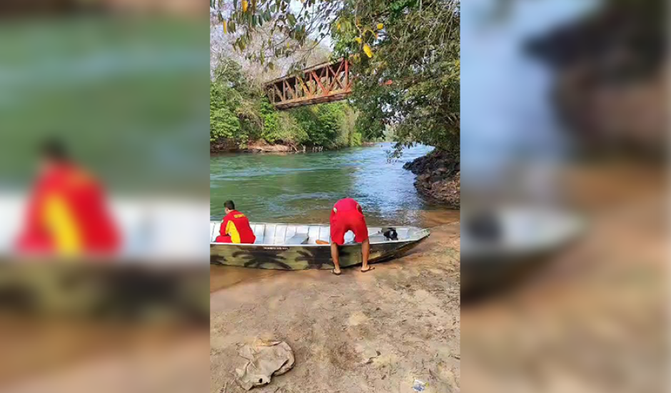 Trabalhador saltou de ponte férrea sobre o rio Verde e desapareceu na correnteza.