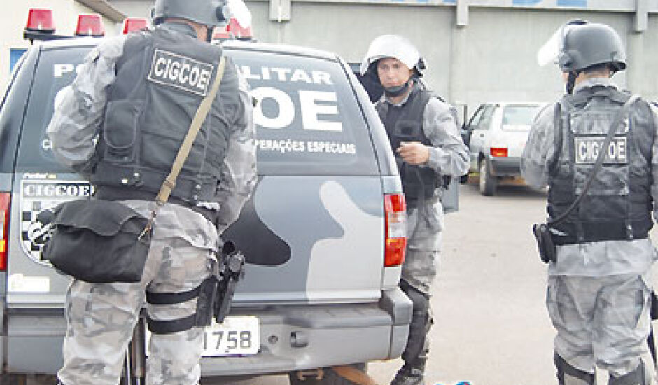 Falta de agentes penitenciários foi constatado pelos policiais militares que vieram de Campo Grande para a Operação Pente Fino na Penitenciária de Segurança Média