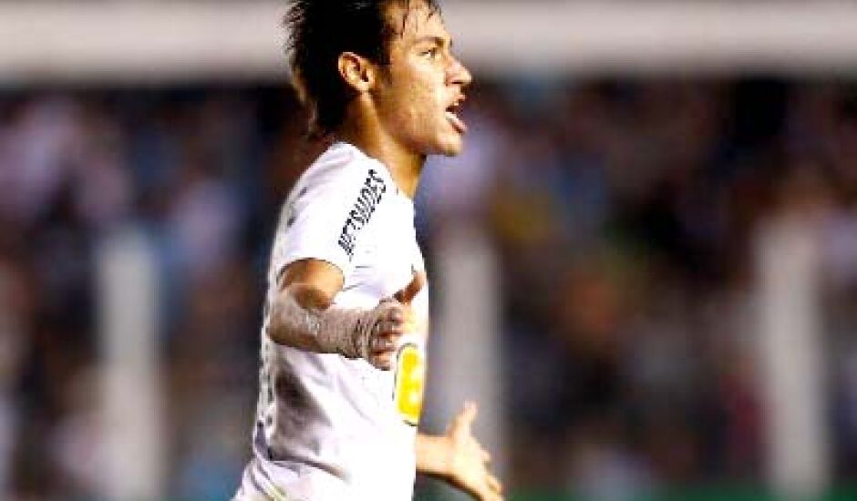 Neymar marcou o segundo gol do Peixe contra o Flamengo