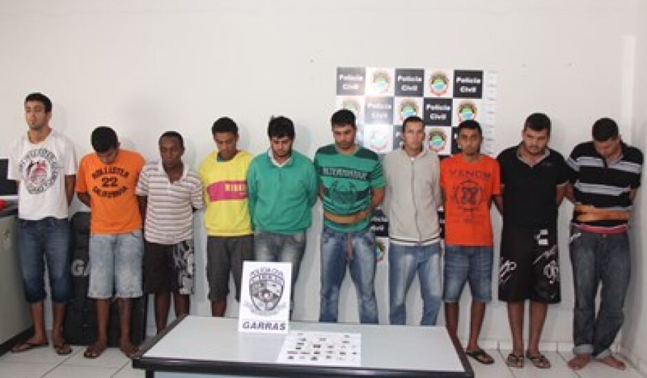 Os dez presos estão sendo mantidos na sede do Garras, em Campo Grande