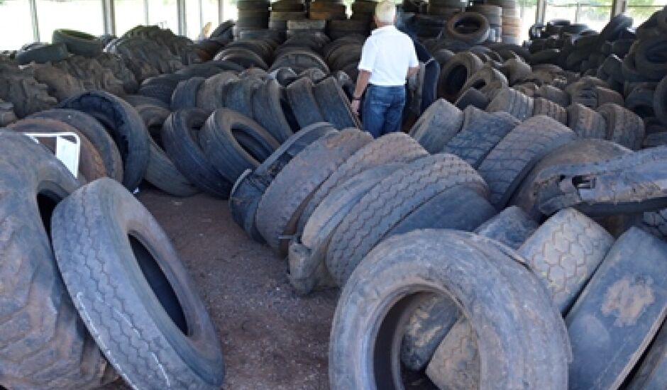 O equivalente a 22.633 pneus de caminhão e 169.750 pneus de carro foram recolhidos
