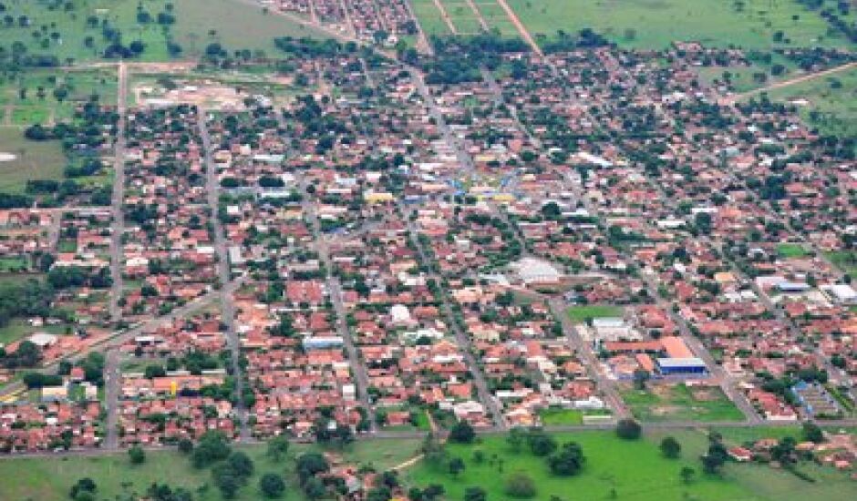 Vista aérea da cidade de Brasilândia