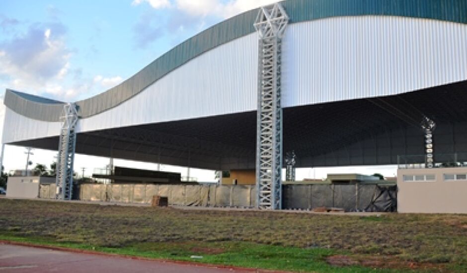 A imponência do Centro Poliesportivo, que será uma das principais praças esportivas de Três Lagoas
