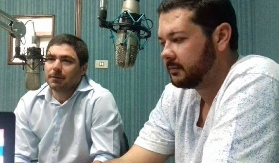Stênio Congro e Gustavo  Roehr divulgam evento no RCN Notícias da Cultura FM