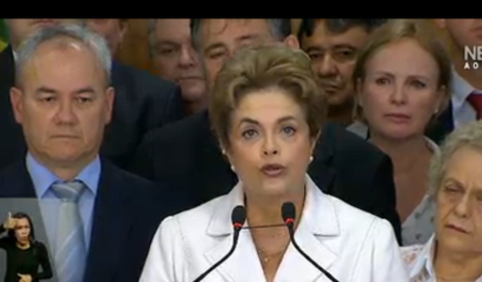 Dilma fez discurso nesta manhã 