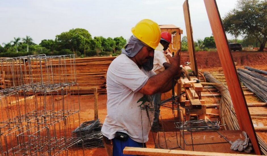 Construção civil foi a responsável pelo maior número de contratações no mês passado, na cidade