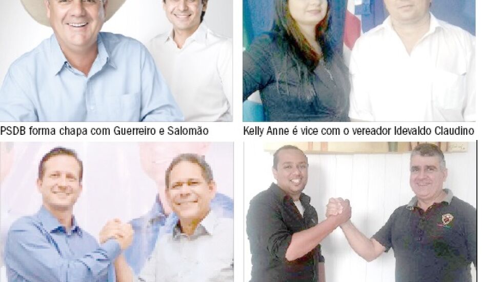 Candidatos a prefeito e vice para as eleições deste ano em Três Lagoas