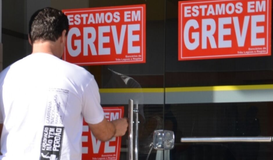 Em Três Lagoas, greve atingiu 100% das agências bancárias