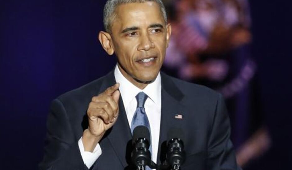 Presidente dos Estados Unidos Barack Obama faz seu discurso de despedida 