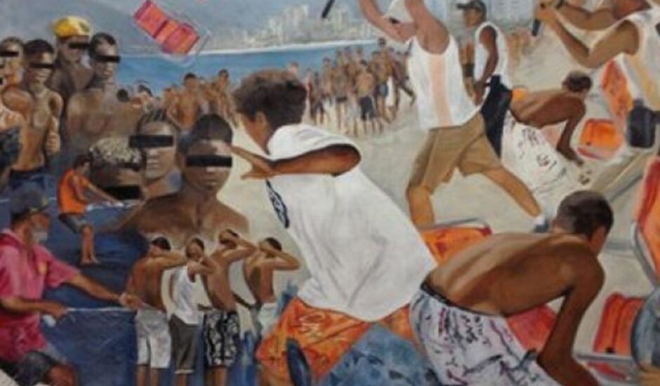 A exposição Fronteiras e Impermanências reúne seis artistas visuais atuantes no cenário carioca. Na imagem, obra de Margaret de Castro