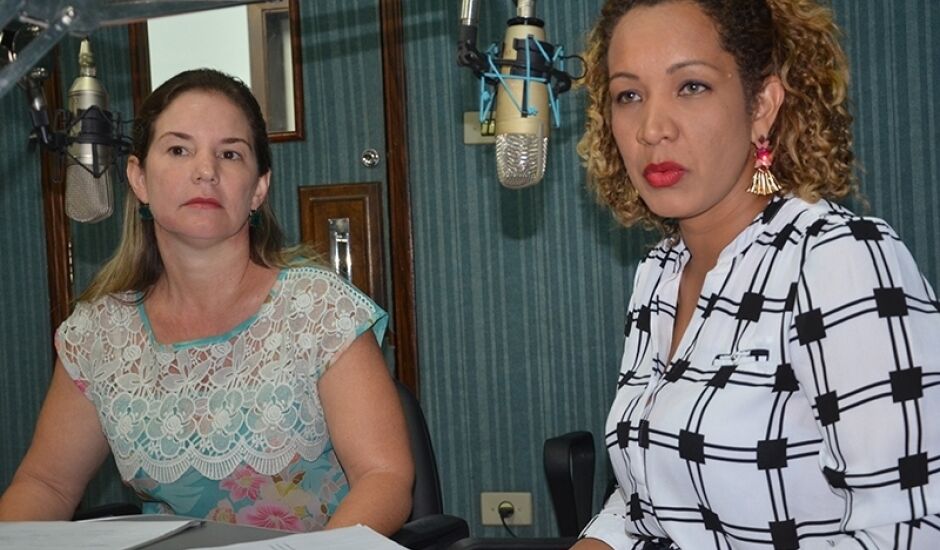secretária de Assistência Social, Vera Helena e adjunta da pasta, Leide Daine em entrevista ao RCN Notícias