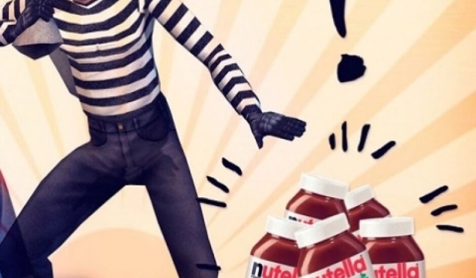 Rapaz tenta roubar potes de chocolate em supermercado