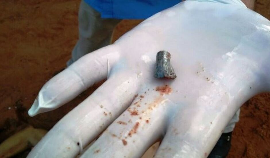 Um projétil foi encontrado no corpo de Lucas Domingos