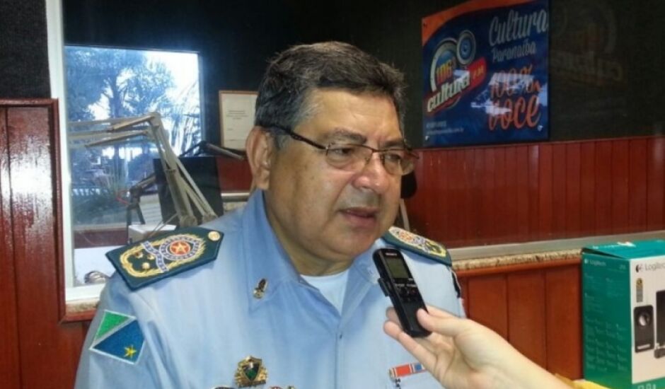 O comandante Waldir Ribeiro Acosta esteve na Rádio Cultura FM Paranaíba 106,3MHz