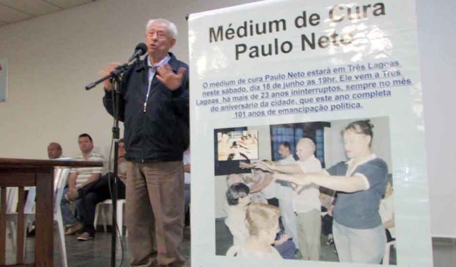 Médium Paulo Neto vai realizar sessões de cura e palestras