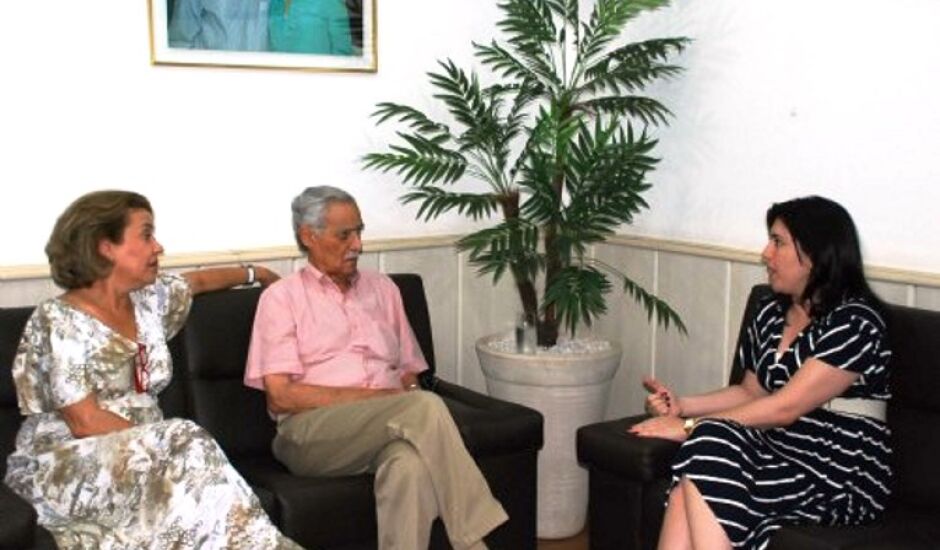 Governador Wilson Barbosa Martins visitou Simone Tebet, quando era prefeita de Três Lagoas