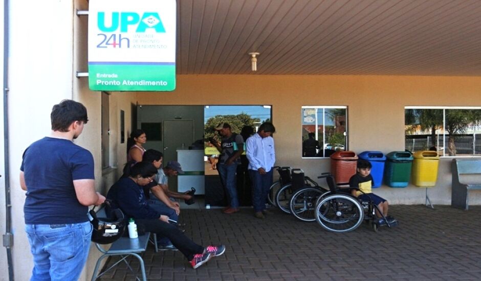 Pacientes buscam atendimento na Unidade de Pronto Atendimento (UPA), em Três Lagoas