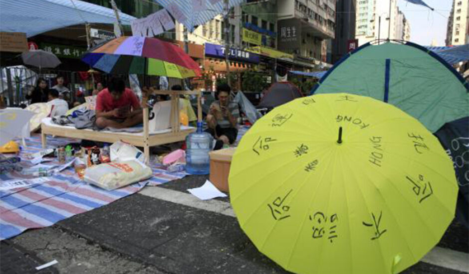 Estudantes protestam em Hong Kong por mais democracia