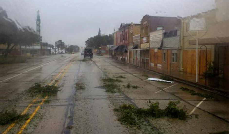 Cidade do Texas foi fortemente afetada pela tempestade tropical Harvey