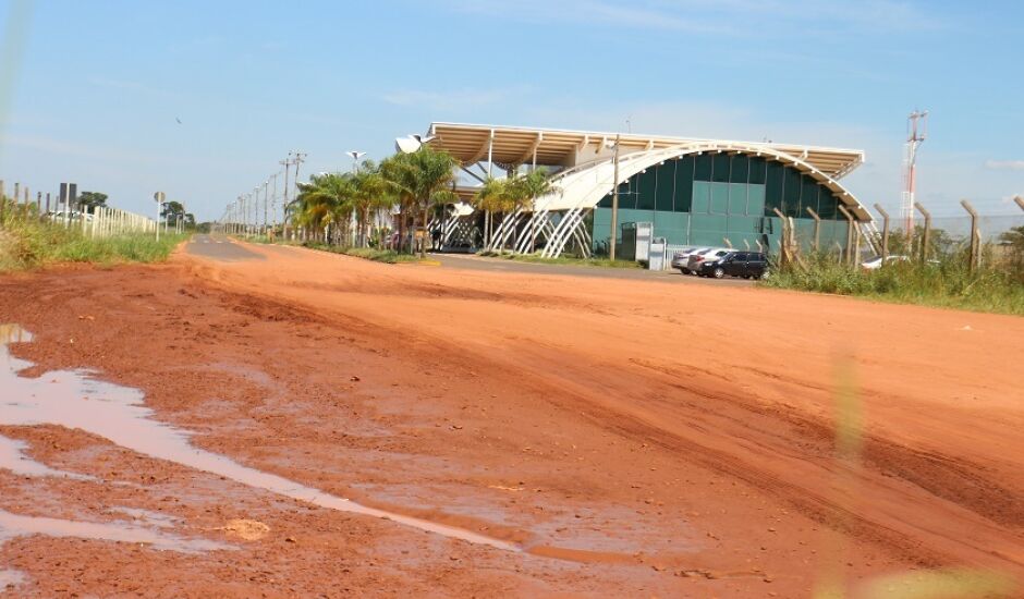 Pavimentação terá continuidade após o aeroporto, chegando até o Distrito Industrial