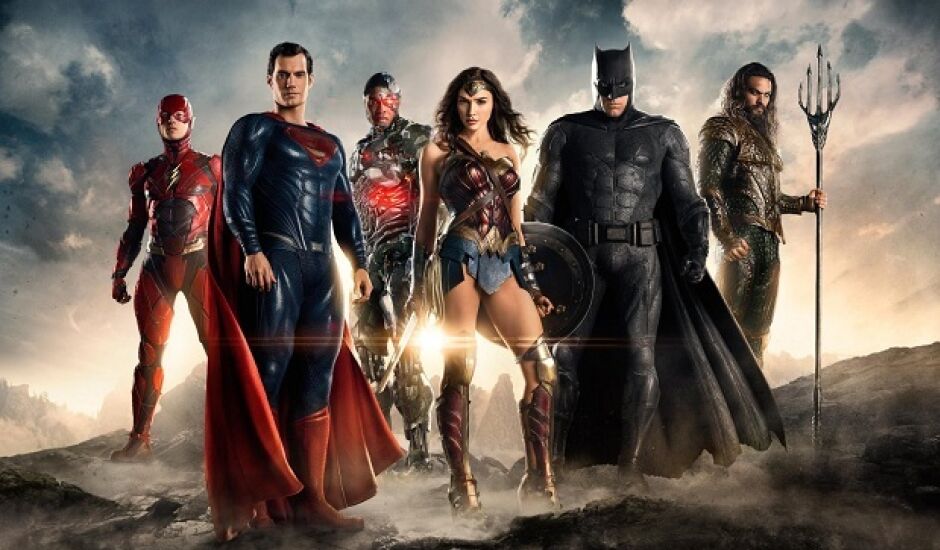 Liga da Justiça: Superman, Batman, Aquaman, Mulher-Maravilha, The Flash e Ciborgue