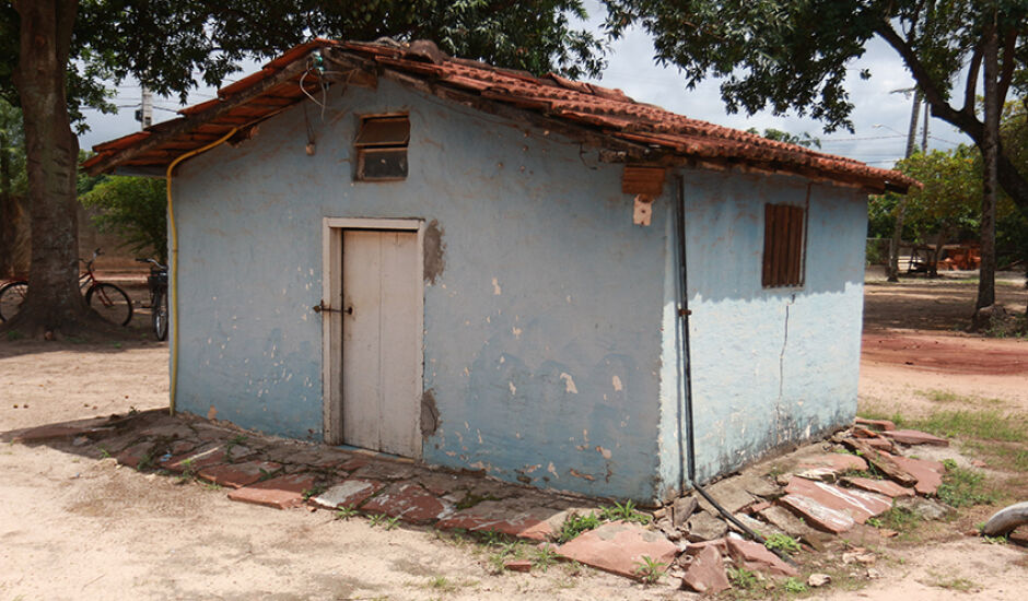 Casa antiga localizada na sede da Secretaria de Assistência Social, na Circular da Lagoa Maior, em Três Lagoas