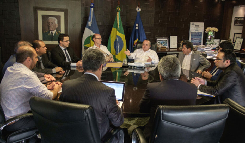 Tratativa foi realizada em um encontro no Palácio Paiaguás, em Cuiabá