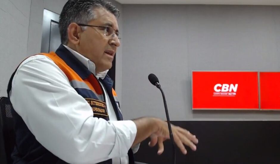 Coordenador estadual da defesa civil, Coronel Isaías Bittencourt, em ententrevista à CBN