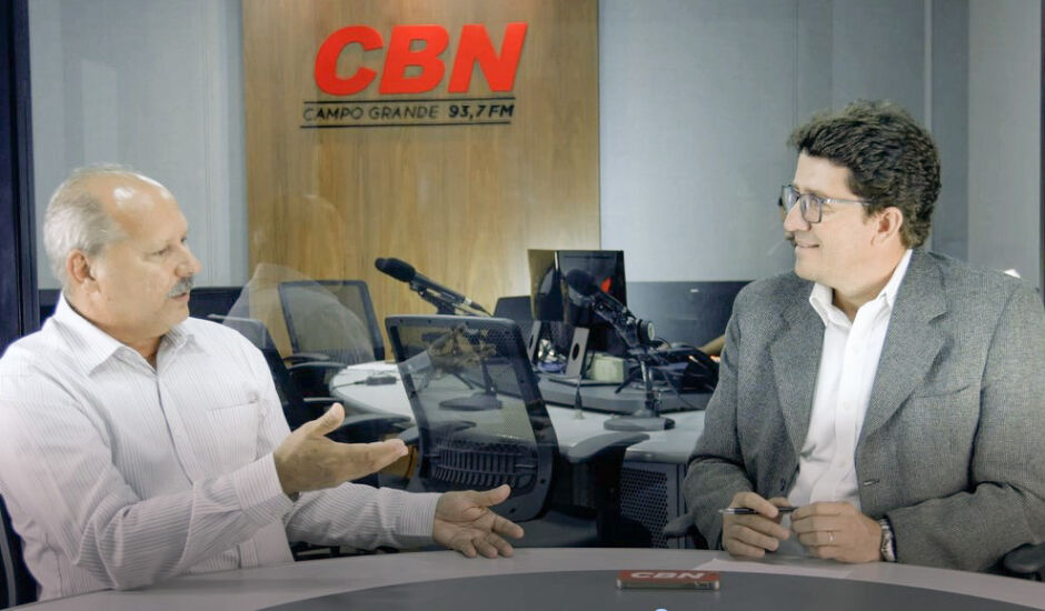 Celso Régis, Presidente da OCB MS e da Cooperativa de Crédito Sicredi em entrevista ao jornalista Otávio Neto da CBN