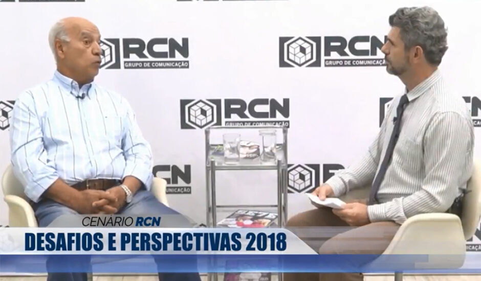 Ex-presidente do Sindicato Rural de Três Lagoas, Jairo Queiroz Jorge, em entrevista ao “Cenário RCN – Desafios e Perspectivas 2018”