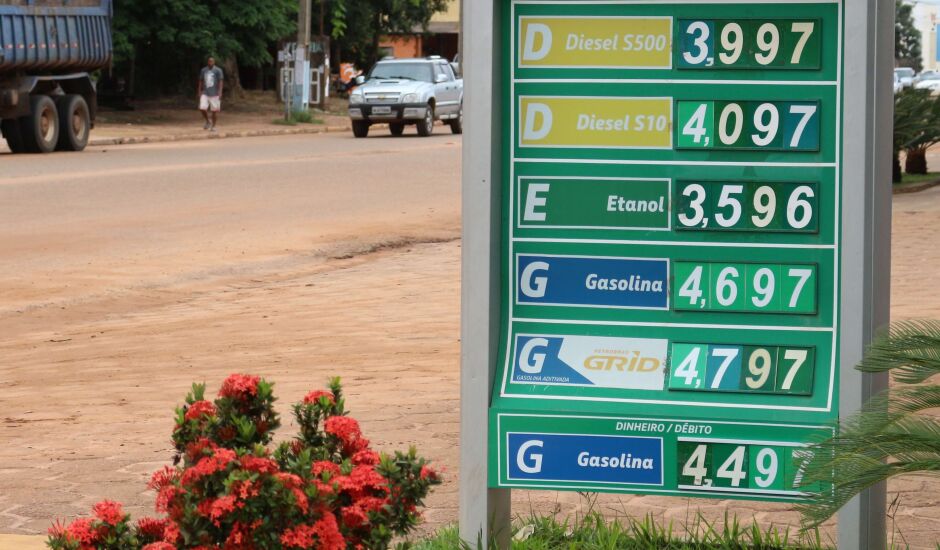 Valores de combustíveis comercializados nesta quinta-feira (11), em Três Lagoas