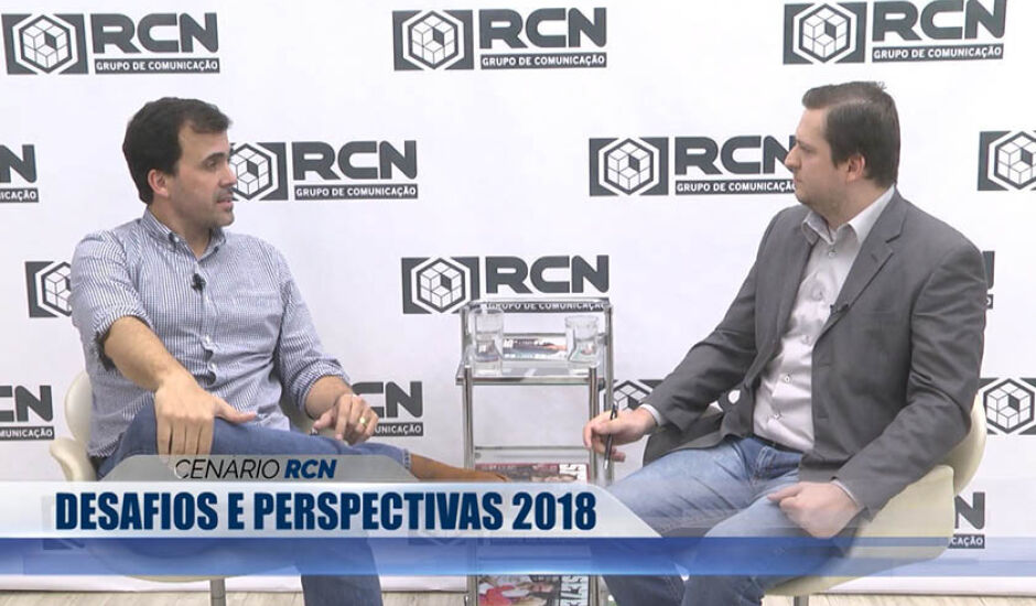 Marco Garcia participou do programa "Cenário RCN - Desafios e Perspectivas 2018", da TVC - Canal 13