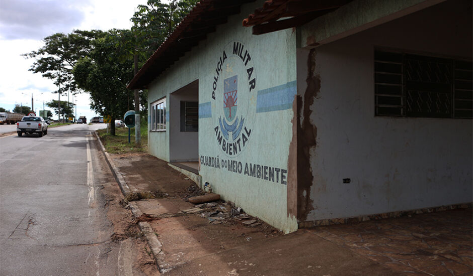 Base da Policia Militar Ambiental foi desativada há dois anos, na saída de Três Lagoas para São Paulo, na BR-262